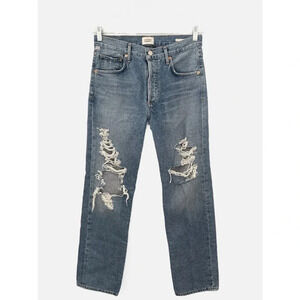 Citizens of Humanity Emery Jeans Women’s Size 26 Relaxed Straight Distressed